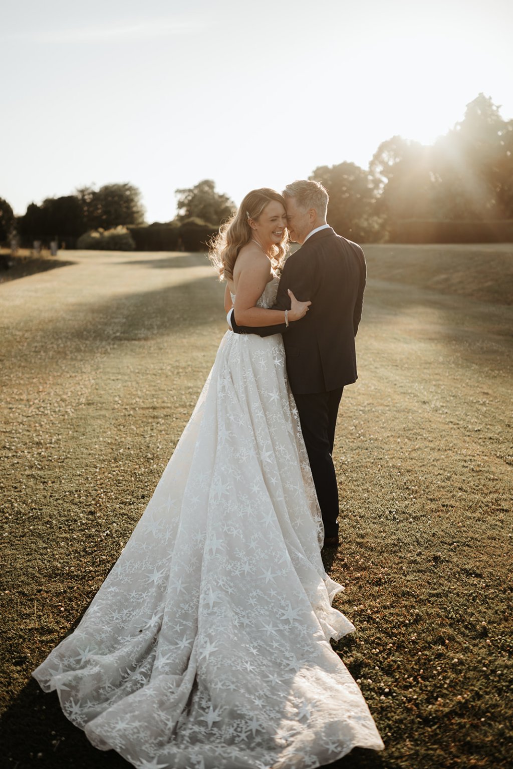 Sandhurst female personal trainer's bride to be client on her wedding day in her wedding dress