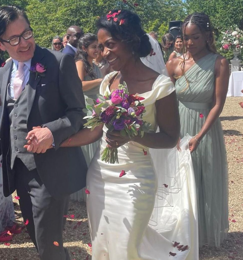 A bride to be after working with a female personal trainer in Sandhurst